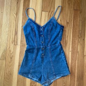 Denim romper